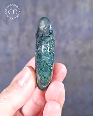 Moss Agate Palm Stone #8