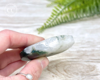 Moss Agate Palm Stone #7