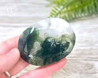Moss Agate Palm Stone #7