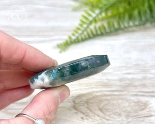 Moss Agate Palm Stone #8