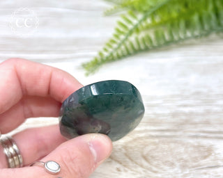 Moss Agate Palm Stone #8