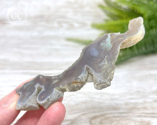 Moss Agate Stalactite Slice #1