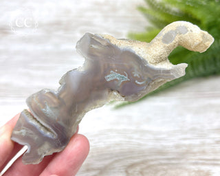 Moss Agate Stalactite Slice #1