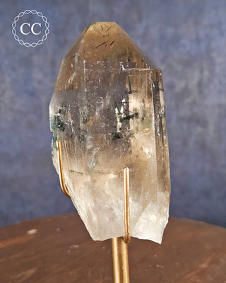 Natural Citrine with Blue Tourmaline - Brazil #2