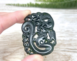 Nephrite Jade Dragon Carving #4