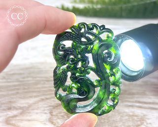 Nephrite Jade Dragon Carving #4