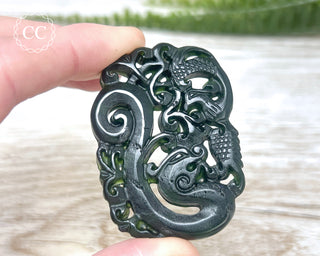 Nephrite Jade Dragon Carving #7
