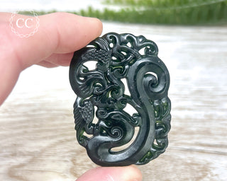 Nephrite Jade Dragon Carving #7