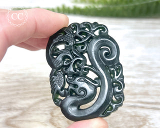 Nephrite Jade Dragon Carving #7
