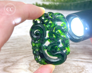 Nephrite Jade Dragon Carving #7