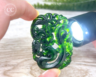 Nephrite Jade Dragon Carving #7