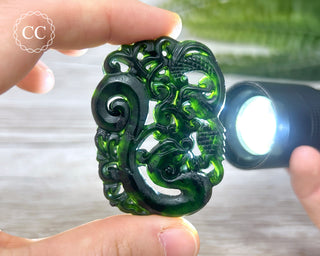 Nephrite Jade Dragon Carving #7