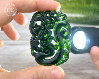 Nephrite Jade Dragon Carving #7