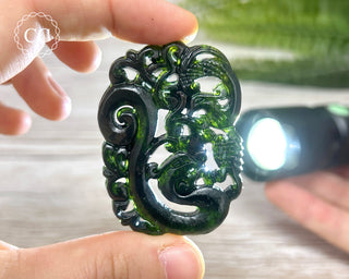 Nephrite Jade Dragon Carving #2
