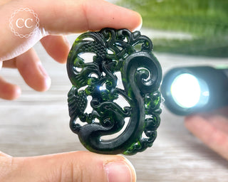 Nephrite Jade Dragon Carving #2