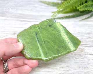 Nephrite Jade Polished Slice #3