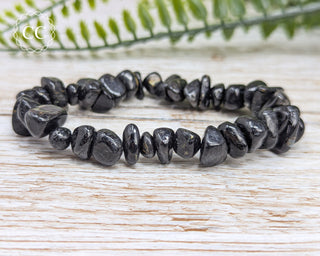 Nuummite Chunky Bracelet on light background