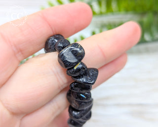 Nuummite Chunky Bracelet