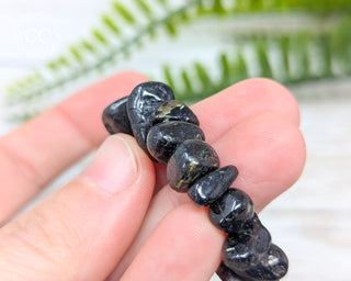 Nuummite Chunky Bracelet