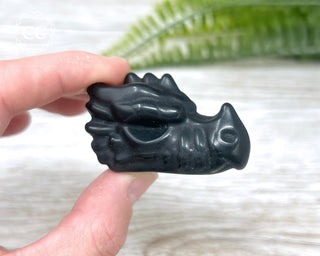 Black Obsidian Dragon Skull