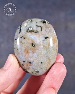 Ocean Jasper Chunky Palm Stone #1