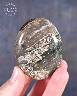 Ocean Jasper Chunky Palm Stone #15