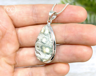 Ocean Jasper Silver Necklace #1