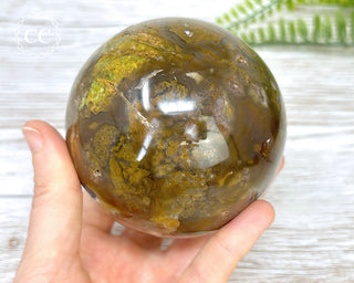 Ocean Jasper & Green Opal Sphere #6