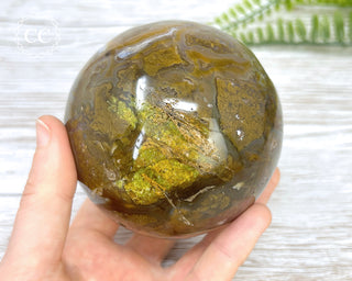 Ocean Jasper & Green Opal Sphere #6