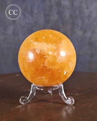 Orange Calcite Sphere #1