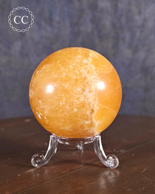 Orange Calcite Sphere #1