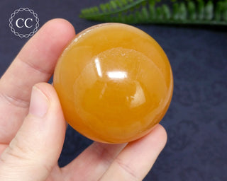 Orange Calcite Sphere #7
