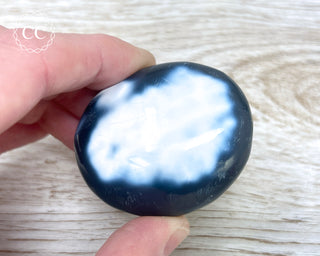 Orca Agate Chunky Palm Stone #2