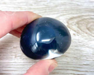 Orca Agate Chunky Palm Stone #2