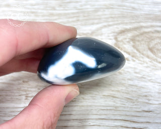 Orca Agate Chunky Palm Stone #2