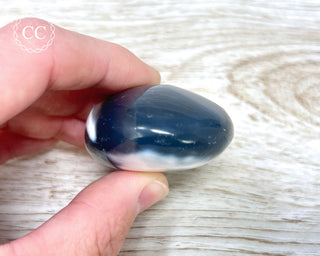 Orca Agate Chunky Palm Stone #2