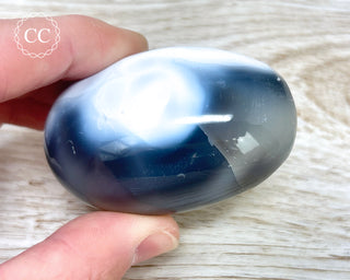 Orca Agate Chunky Palm Stone #3
