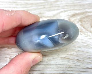 Orca Agate Chunky Palm Stone #3