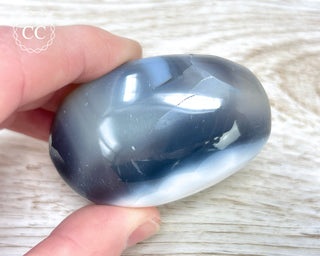 Orca Agate Chunky Palm Stone #3