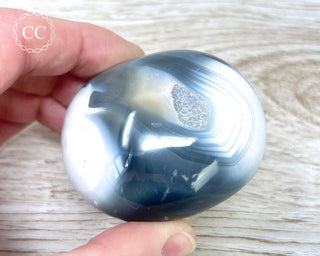 Orca Agate Chunky Palm Stone #1