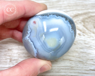 Orca Agate Chunky Palm Stone #4