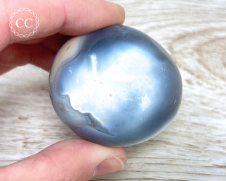Orca Agate Chunky Palm Stone #4