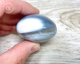 Orca Agate Chunky Palm Stone #4