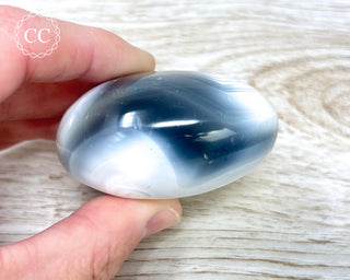 Orca Agate Chunky Palm Stone #1