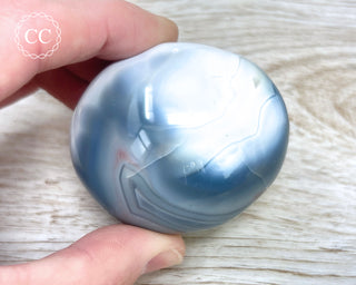 Orca Agate Chunky Palm Stone #5
