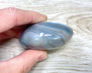 Orca Agate Chunky Palm Stone #5