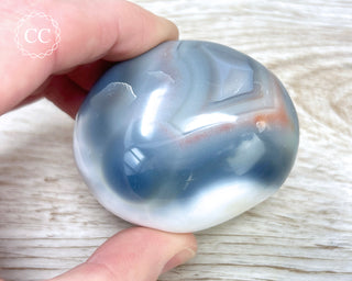 Orca Agate Chunky Palm Stone #5