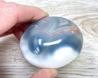 Orca Agate Chunky Palm Stone #5
