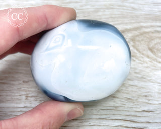 Orca Agate Chunky Palm Stone #1