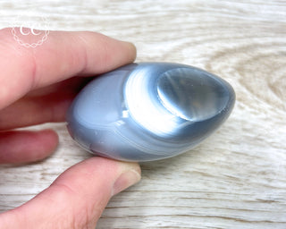 Orca Agate Chunky Palm Stone #6